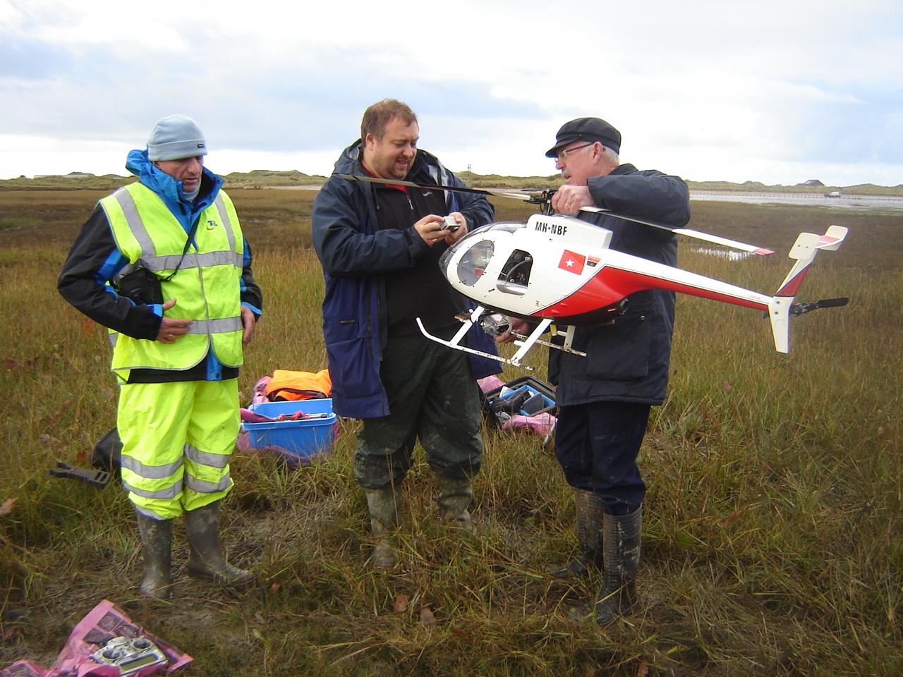 Recording by photographing the site from the air  